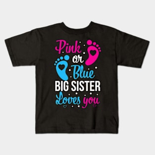 Gender reveal sister Kids T-Shirt